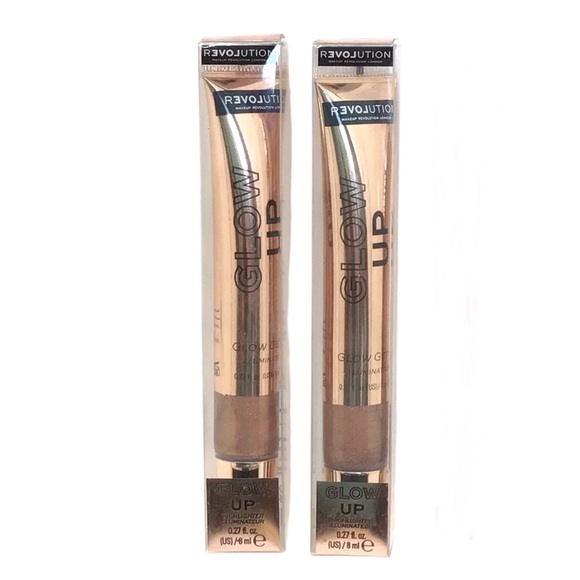 2 Pack Relove by Revolution Glow Up Liquid Highlighter- Glow Getta - Picture 5 of 7